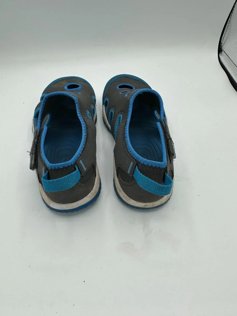 KEEN Kids' Stingray Closed Toe Water Sandals Blue/Grey Size 2